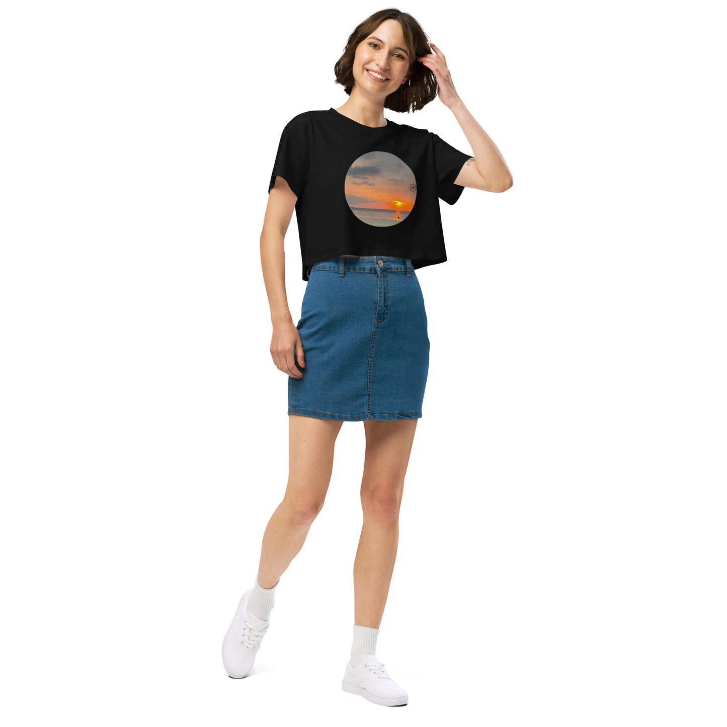 Sunset Women’s crop top