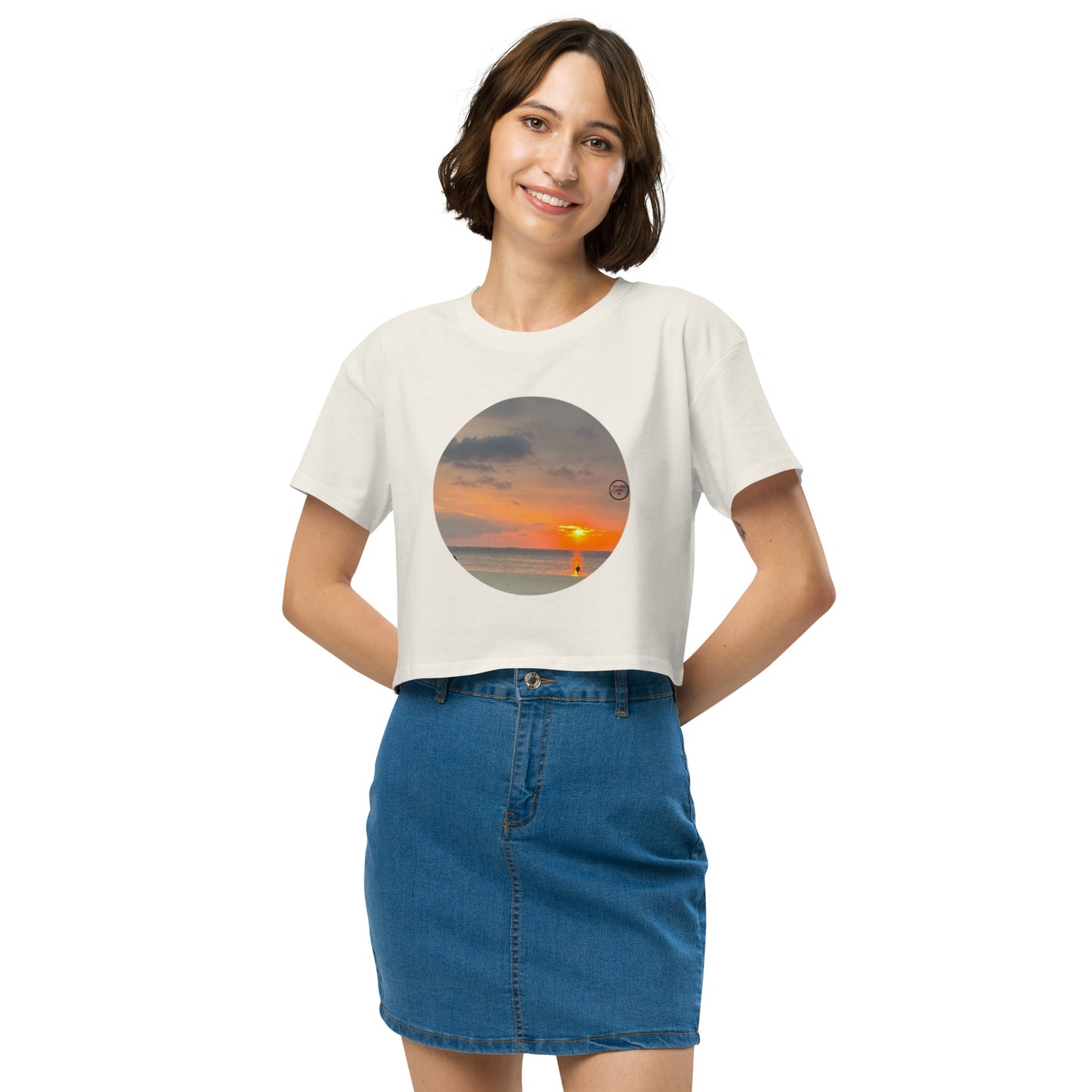 Sunset Women’s crop top