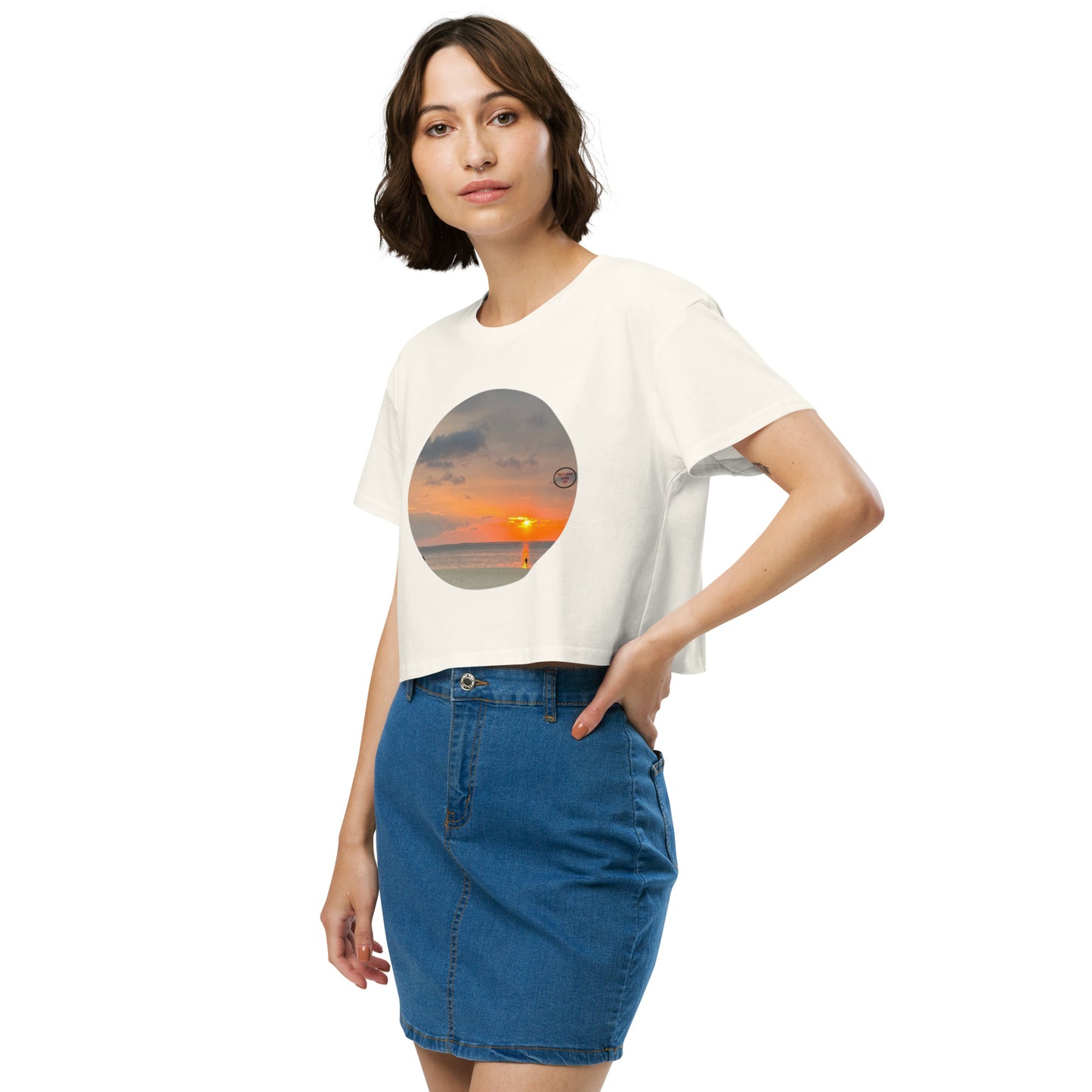 Sunset Women’s crop top