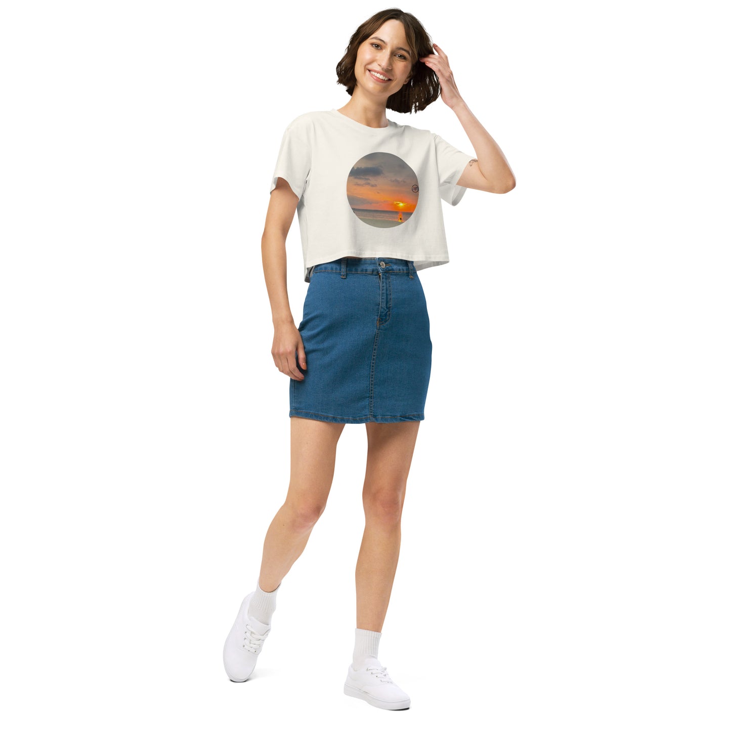 Sunset Women’s crop top