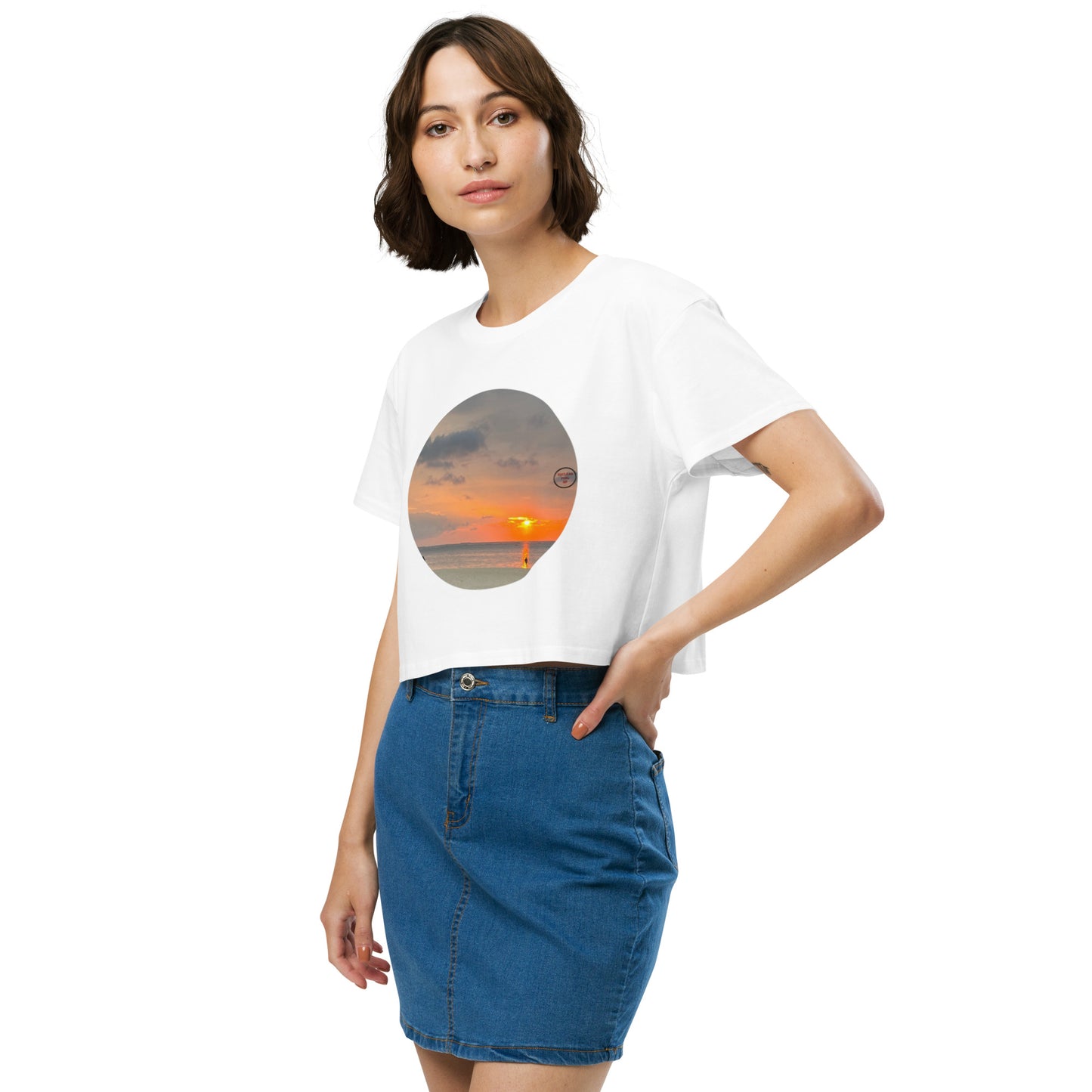 Sunset Women’s crop top