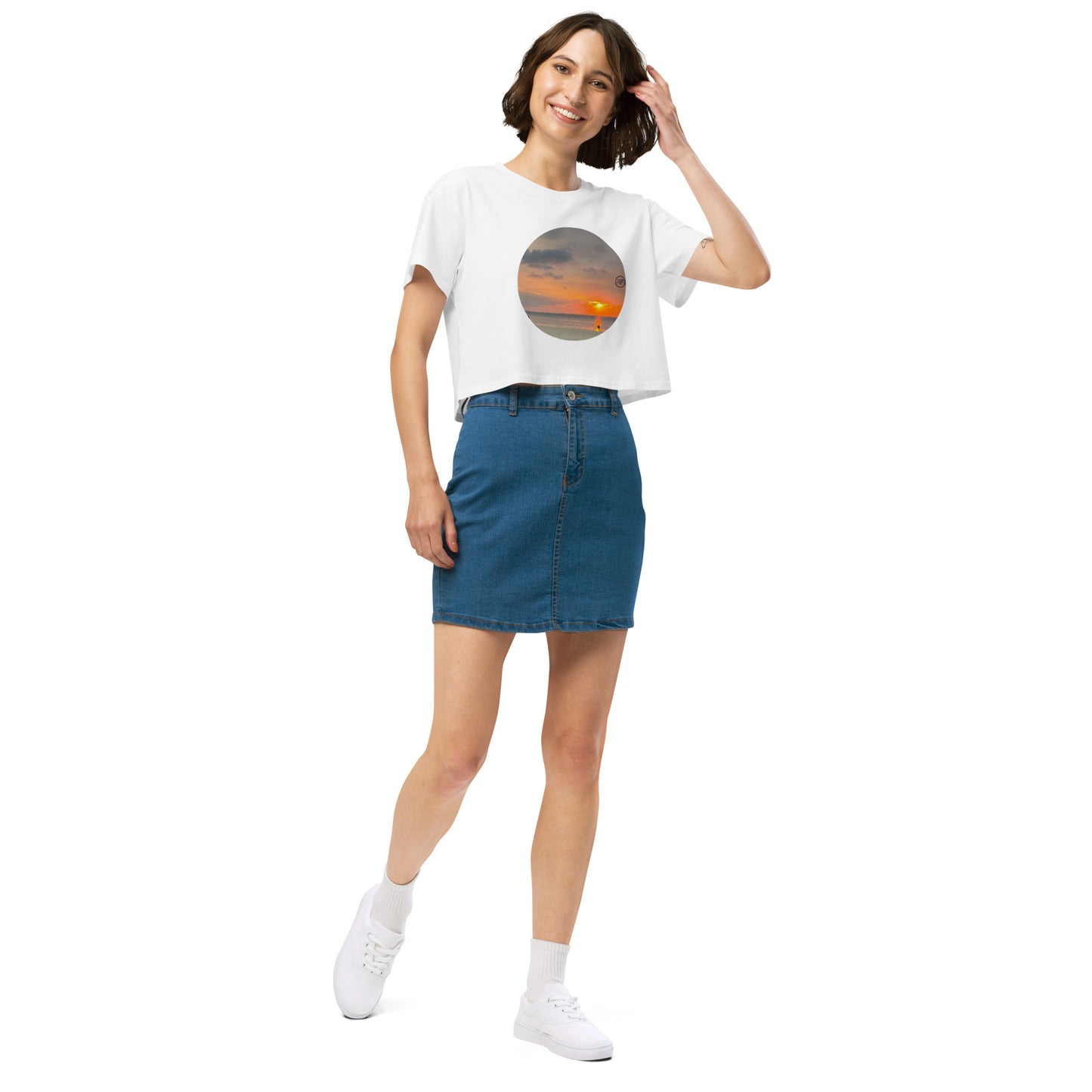 Sunset Women’s crop top